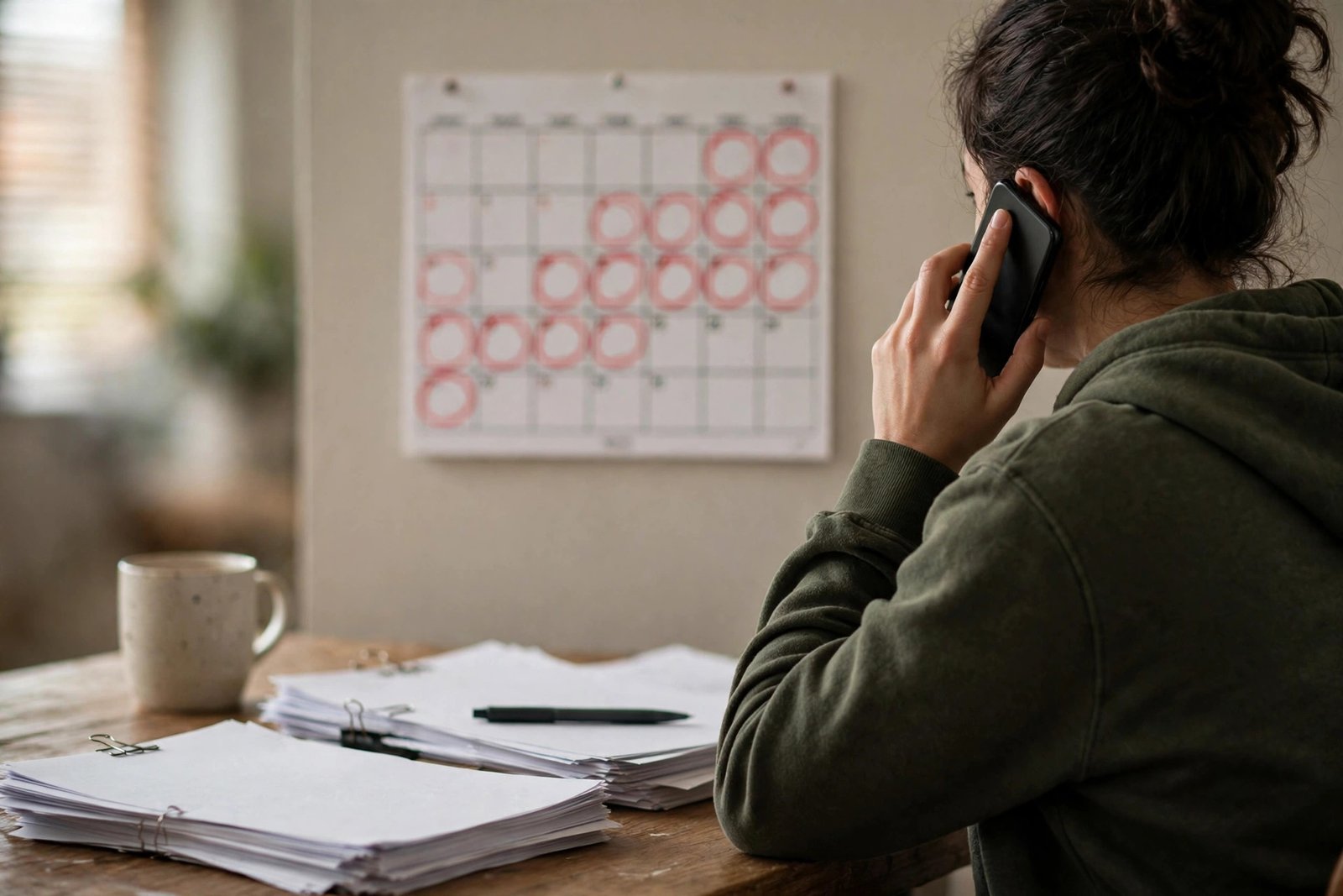 Ohio worker filing unemployment weekly claim by phone