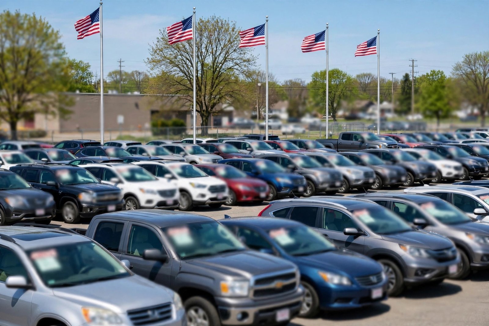 Used car lot in Ohio — Ohio lemon law used cars guide for buyers