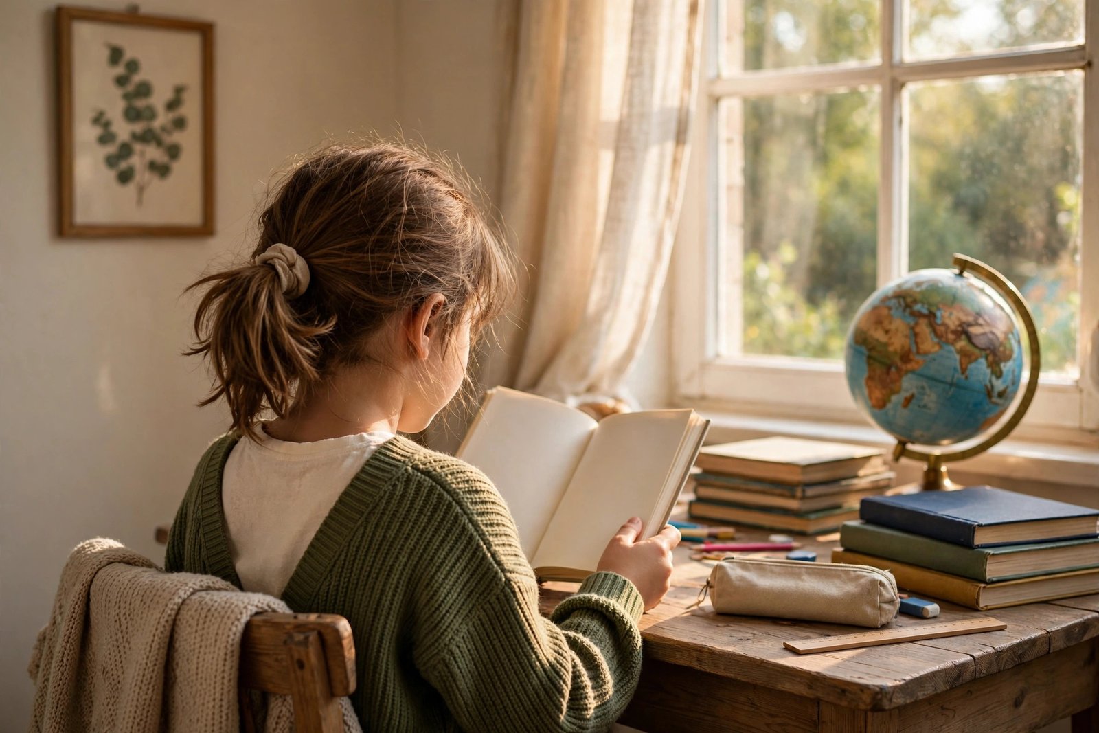 Child reading at a home desk — Ohio homeschool laws 2026 guide