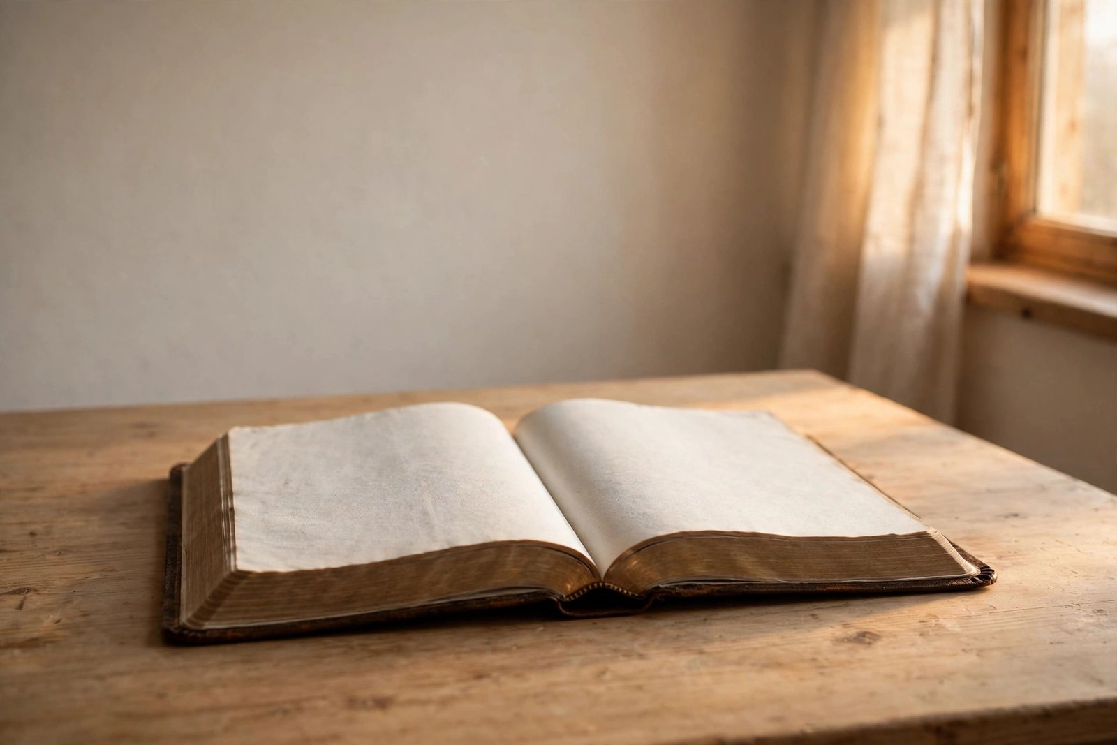 Open Bible on a wooden table — do Amish believe in Jesus? Yes, Jesus is central to Amish faith
