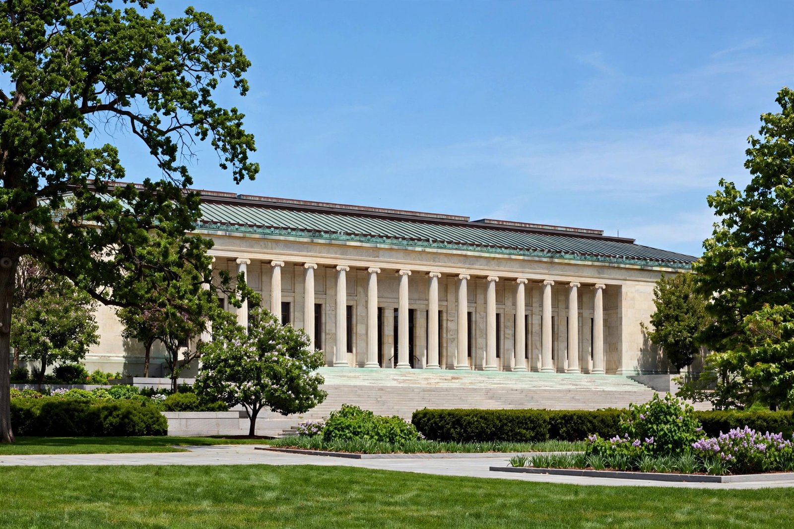Toledo Museum of Art neoclassical building exterior, a top answer for what to do in Toledo Ohio