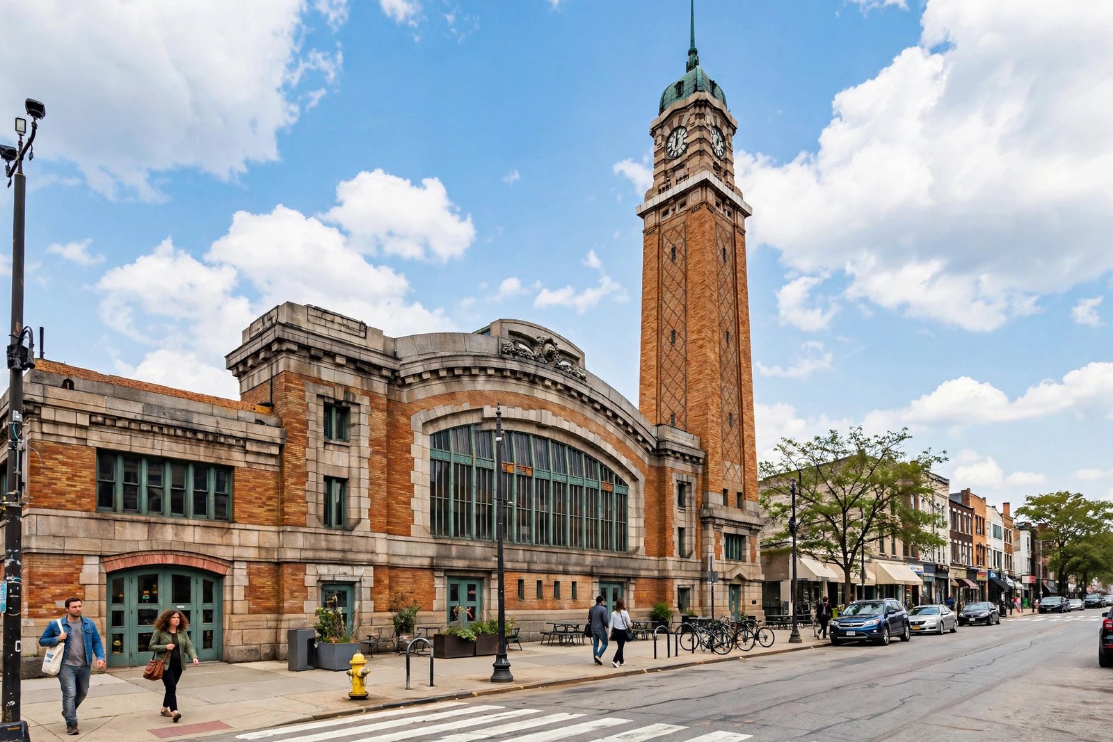 What is Cleveland famous for? West Side Market clock tower in Ohio City, Cleveland