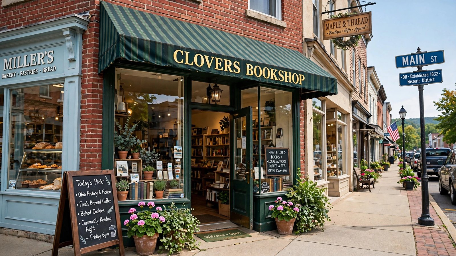 Small business on an Ohio main street affected by the wage threshold